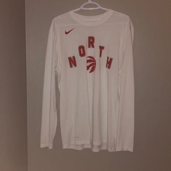 White Nike Raptors Longsleeve - Picture 1 of 3